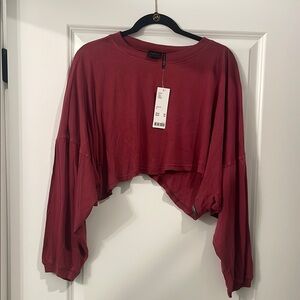 Urban Outfitters Cropped Long Sleeve Top